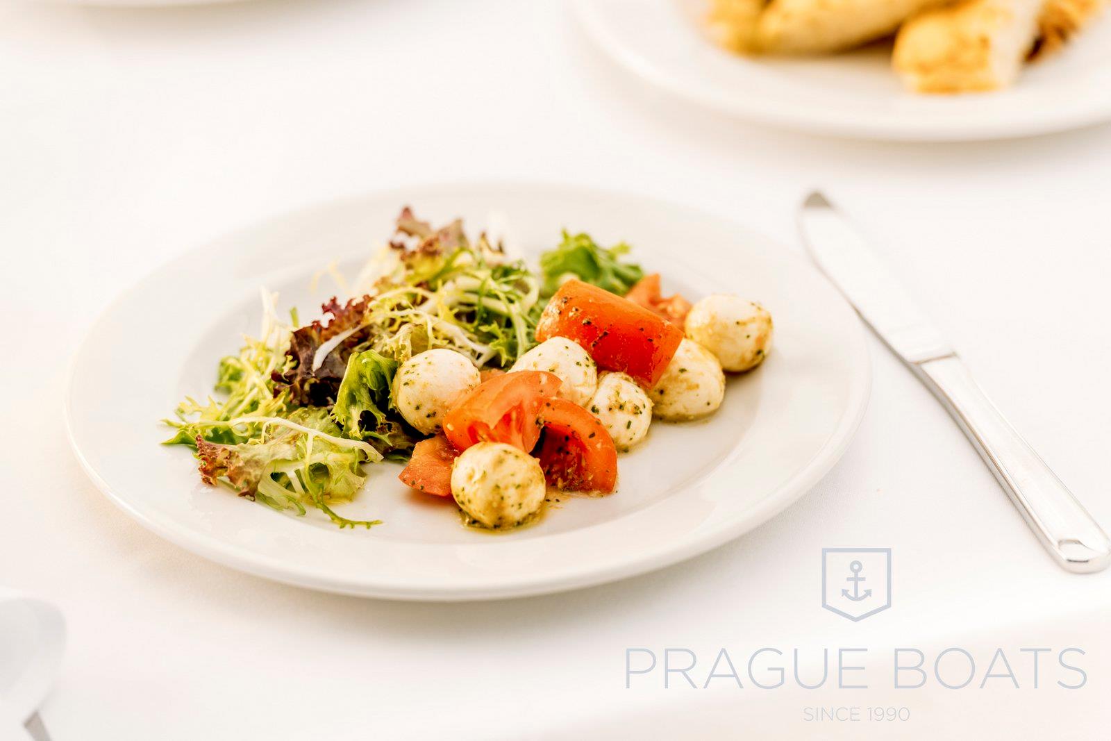 Cheeses and refreshments